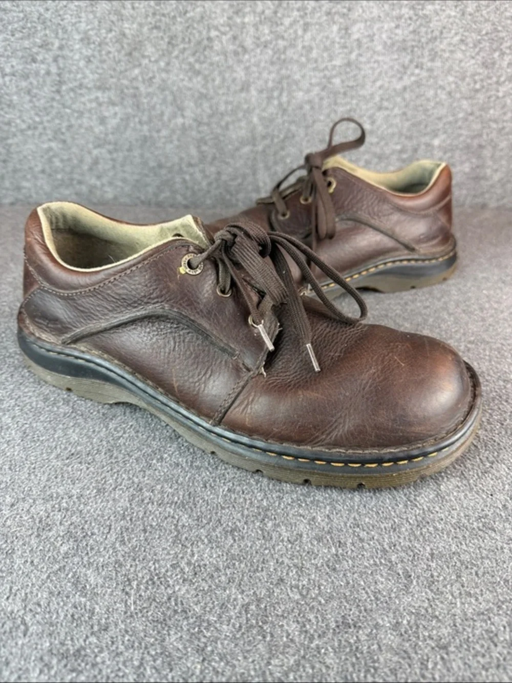 Dr. Martens Unisex Dark Brown Leather Lace-Up‎ Oxfords M9|W10